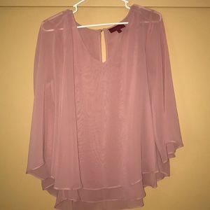 Jennifer Lopez pink 3/4 length shirt | S